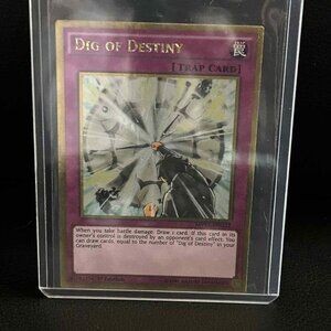 Dig of Destiny - MVP1-ENG22 - Gold Rare - 1st Edition The Dark Side of Dimension